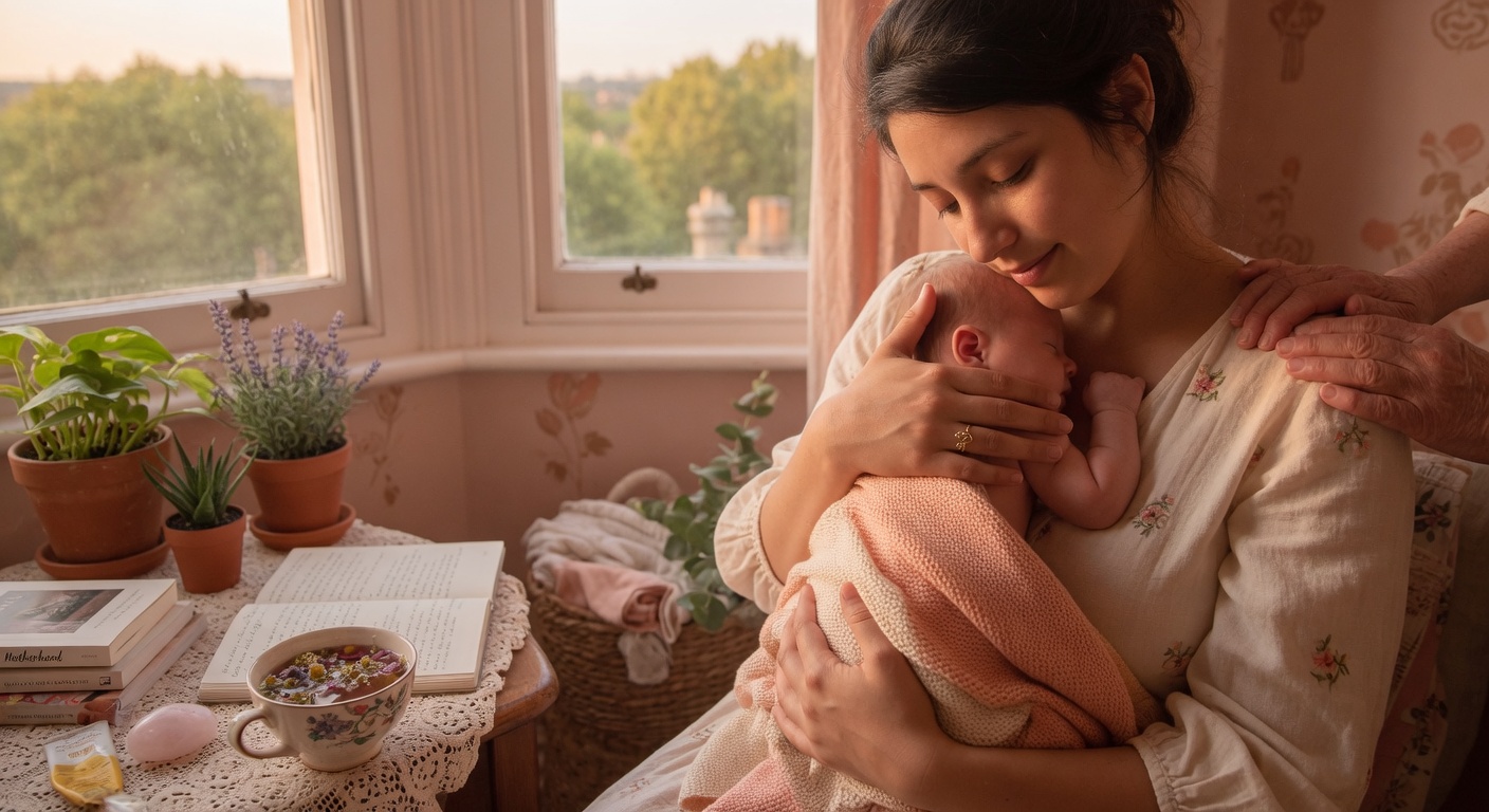 Nurturing maternity moment